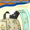 thumbnail image 5 of Yellow Pioneer Flower Pattern 17" Waterproof Oxford School Backpacks for Teens, S-Shape Padded Straps, for School, Travel, Hiking, Camping, 5 of 5