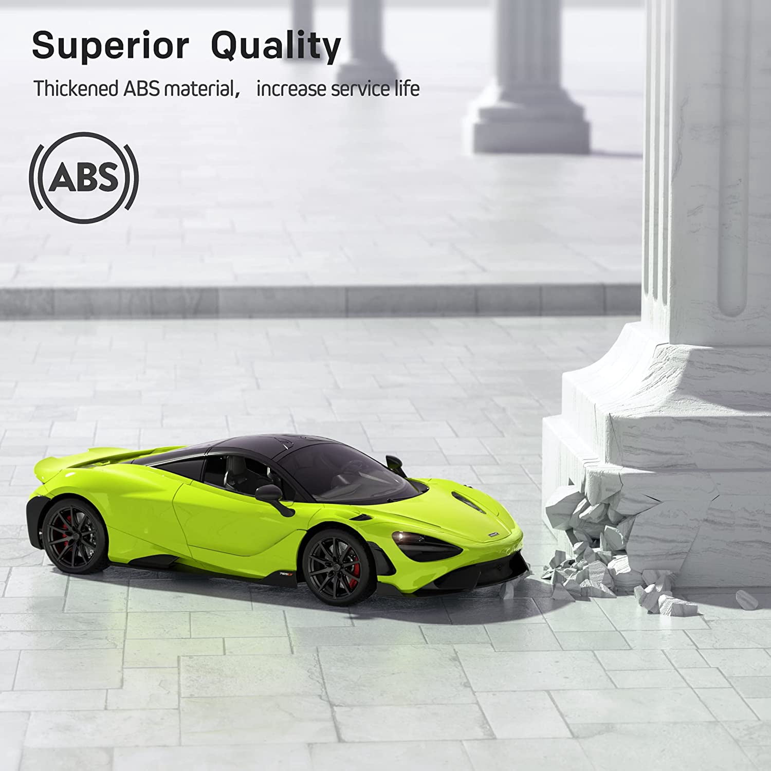 MIEBELY Remote Control Car, McLaren Rc Cars Officially Licensed 1/12 Scale 7.4V 900mAh Toy Car with 12km/h Fast Model Car Headlight for Adults Kids Boys Age 6-12 Year Birthday Ideas Gift