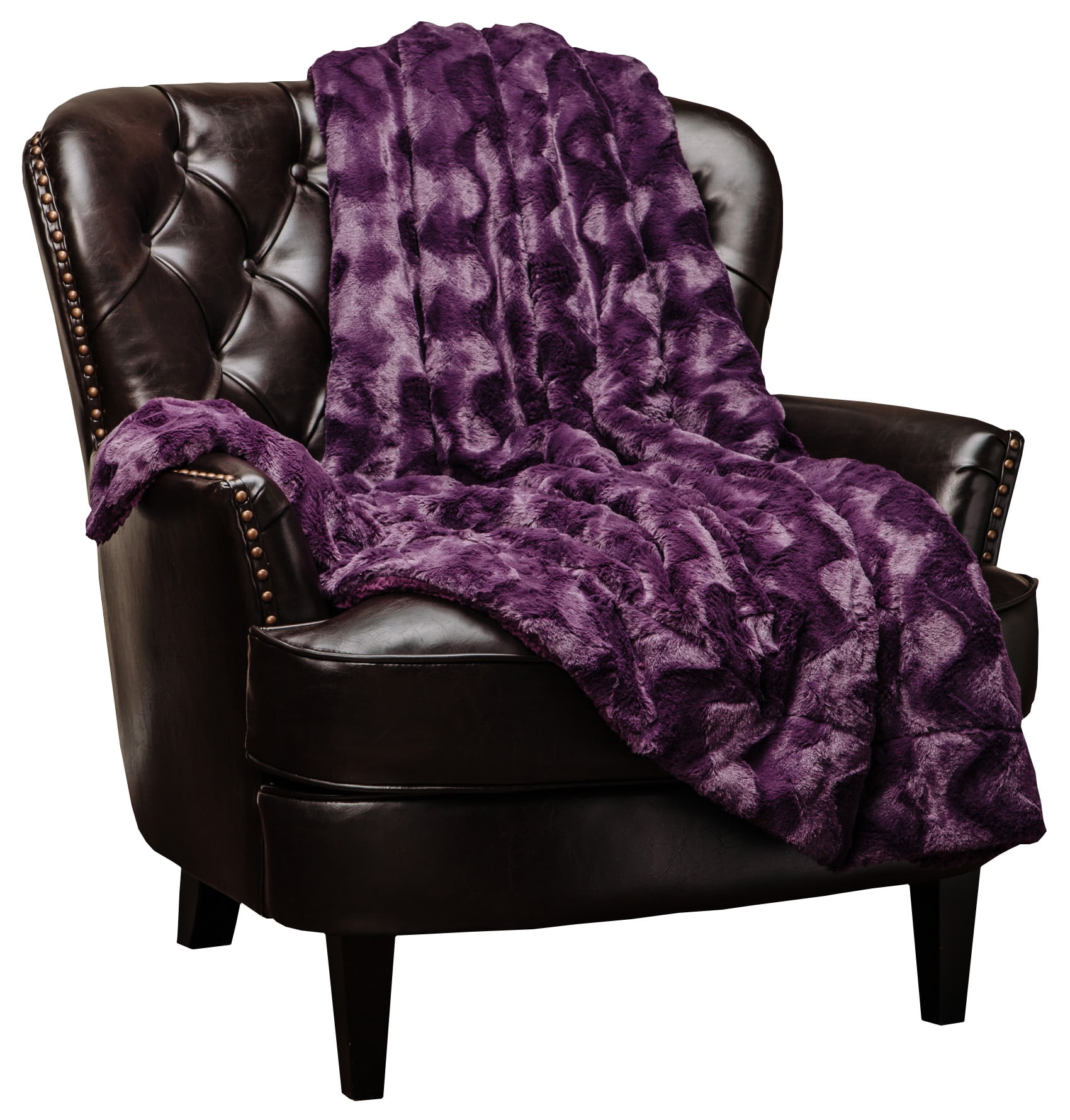 Chanasya Faux Fur Throw Blanket Warm Plush Soft Fluffy Sherpa for Bed Couch Sofa