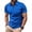 Blue, variant on Men's Golf Shirts Classic Quarter Zipper Shirts Lapel Collar Pullover Tops Fashion Muscle Fit Athletic Tops Dark Blue XXL