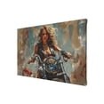 thumbnail image 2 of 8x12 inch Oil Paintings On Canvas Women Riding Motorcycles,Home Garage Accessory,Studio,Garage,Bedroom Wall Art Decor Canvas Poster,Classic Women Riding Motorcycles Modern Style Prints Gift, 2 of 6