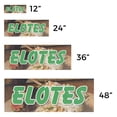 thumbnail image 3 of Elotes Vinyl Decal 5 Pack of 24 Inch x 9 Inch Weatherproof Heavy-Duty Adhesive Backing | Mexican Street Corn, Food Stalls, Authentic Flavors | Made in USA, 3 of 6