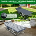 MOPHOTO XXL Oversized 78"*32" Portable Folding Bed for Adults, Heavy Duty Outdoor Camping Cot
