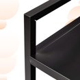 thumbnail image 4 of Basics Carrito rodante de metal de 3 niveles, color negro, 4 of 12