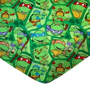 SheetWorld Fitted 100% Cotton Percale Play Yard Sheet Fits BabyBjorn Travel Crib Light 24 x 42, Ninja Turtles