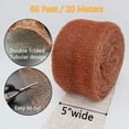 thumbnail image 4 of Copper Mesh,5" X 66 Feet,100% Pure Copper Mesh Roll Knit Copper Mesh,Gap Blocker for Building Hole,Protect Saplings&Seeds,Barbecue Grill Clean,Fill Fabric DIY (copper-20M), 4 of 7