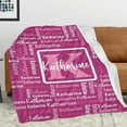 thumbnail image 3 of Name Blanket Personalized Blanket for Adult Kids Flannel Customized Personalized Blankets and Throws, 3 of 6