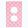thumbnail image 2 of Metal Light Switch Plate Cover Japanese Sea Wave Pattern Pink Wallpaper WAL021, 2 of 13