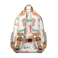 thumbnail image 3 of Boho Cat Aesthetic Students Backpack with Vintage Cat Illustration, Abstract Cat Art, and Cats & Hearts Pattern, 3 of 6