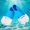 Blue and white S, variant on Zeiwohndc Flexible Fin Snorkeling Swimming Diving Floatings Fin Swim Training Flippers