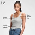 thumbnail image 2 of Camiseta sin mangas acanalada para mujer Shirt GAP Cami Optic White XL, 2 of 4