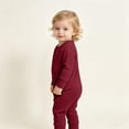 thumbnail image 3 of Jalioing Infant Baby Long Sleeve Romper Solid Color Jumpsuit Comfy Cute Cotton Bodysuit Fall Winter Outfits 0-24 Months, 3 of 8