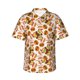 thumbnail image 1 of Fotbe Burger Camisa Hawaiana para Hombre Unisex – Camisa Casual de Verano con Botones de Manga Corta de Algodón y Lino,Large, 1 of 7