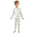 thumbnail image 3 of joogoo Duck Bubble Cartoon Pajamas Set Long Sleeve Soft Cotton Sleepwear 2 Piece 18M, 3 of 7