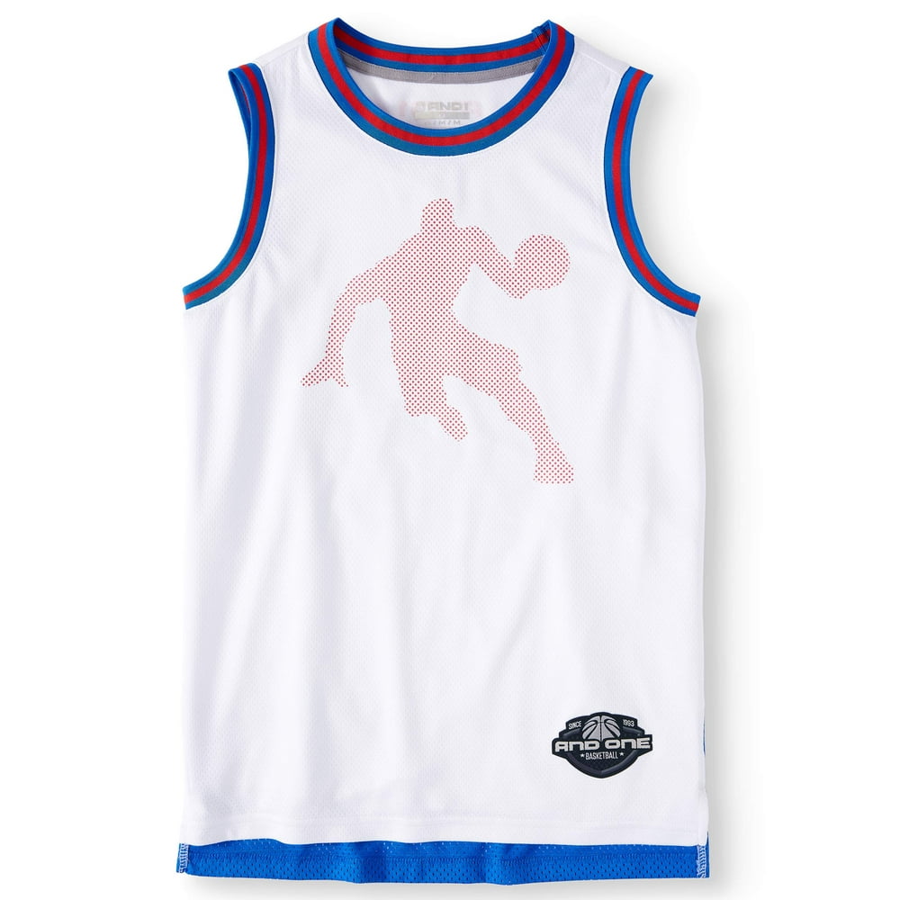 AND1 AND1 Polyester Mesh Basketball Jersey (Little Boys & Big Boys