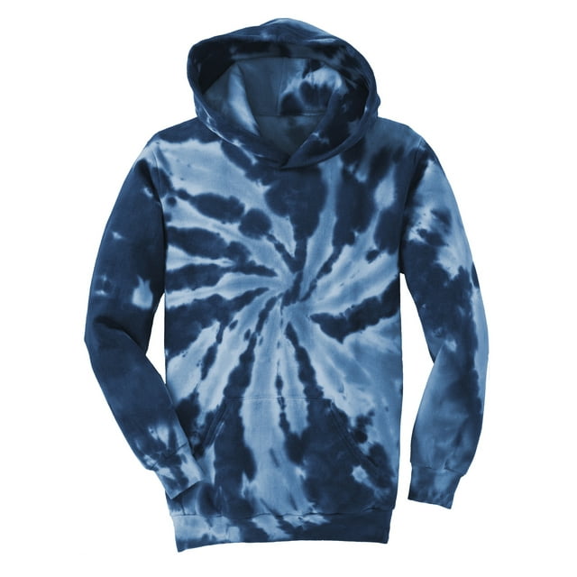 Gravity Threads Youth Tie-Dye Pullover Hoodie - Navy - Medium
