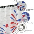 thumbnail image 6 of Happy Fourth of July Gnomes Shower Curtain, President''s Day Independence American Flag Blue Red Stars Patriot Wooded Bathroom Curtain Waterproof Fabric with 12 Hooks, 6 of 6