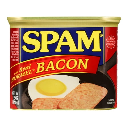 Spam with Real Hormel Bacon, 12 Ounce Can