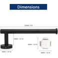 thumbnail image 2 of LAICAIW Hand Towel Holder/Towel Ring, Thicken Stainless Steel Hand Towel Bar for Bathroom, Rustproof Wall Mounted Towel Rack, Contemporary Style Bath Accessories, 9 Inch (1 Pack, Matte Black), 2 of 7