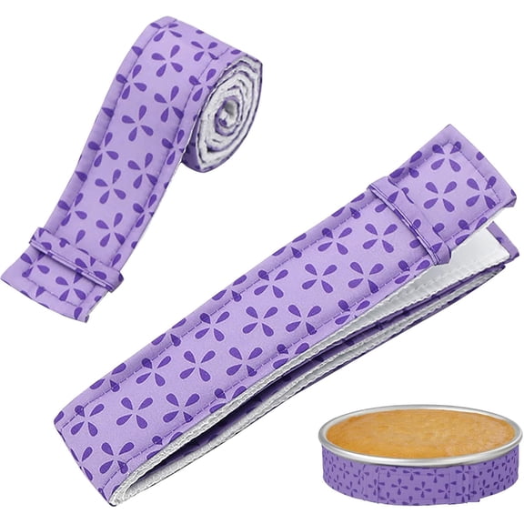 Minzimin 2/4 pcs Cake Pan Dampen Strips Bake Even Strip Thick Cotton Keeps Cakes More Level and Prevents Crowning with Cleaner Edges Cake Leveler and Baking Supplies for a Nicer Look