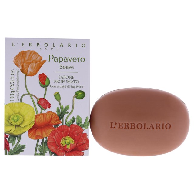 LErbolario Jabón Jabón en barra perfumado Sweet Poppy 3.5oz LErbolario LErbolario Jabón 3.5oz
