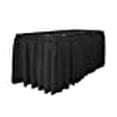 thumbnail image 3 of LA Linen Polyester Poplin Table Skirt 30 -Foot by 29-Inch Long with 15 L-Clips, Black, 3 of 3