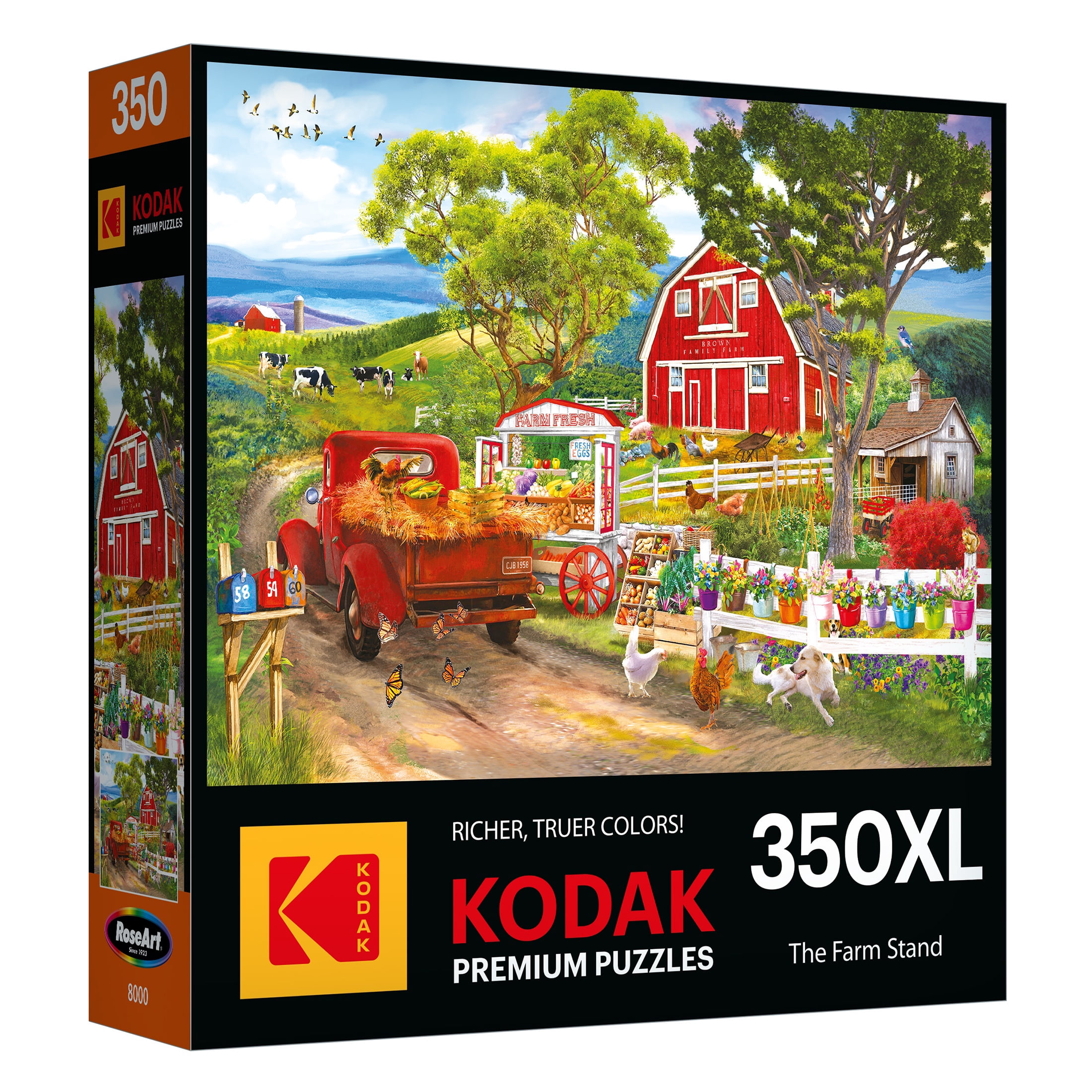 RoseArt Premium 350-Piece The Farm Stand Adult Interlocking Puzzle