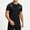 Black Running Shirts, variant on JOANKDMI Running Shirts for Men Short Sleeve Athletic T-Shirts Quick Drying Workout Tops with Reflective Stripes Breathable Gym Clothes for Fitness Training, M-5XL
