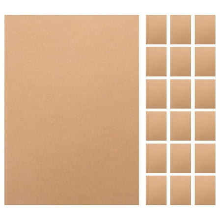 GAXIRE 50pcs Thin Brown Cardboard Sheets for Crafts Paper Cutting Various Projects Art Pieces
