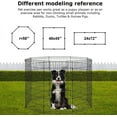 thumbnail image 4 of YRLLENSDAN 48'' Dog Pen for Outside, 8 Panel Exercise Fences Dog Kennel for Backyard Pet Playpen Crate Fence Pet Gate with Door Puppy Play Yard for Small Medium Large Dogs, 4 of 7