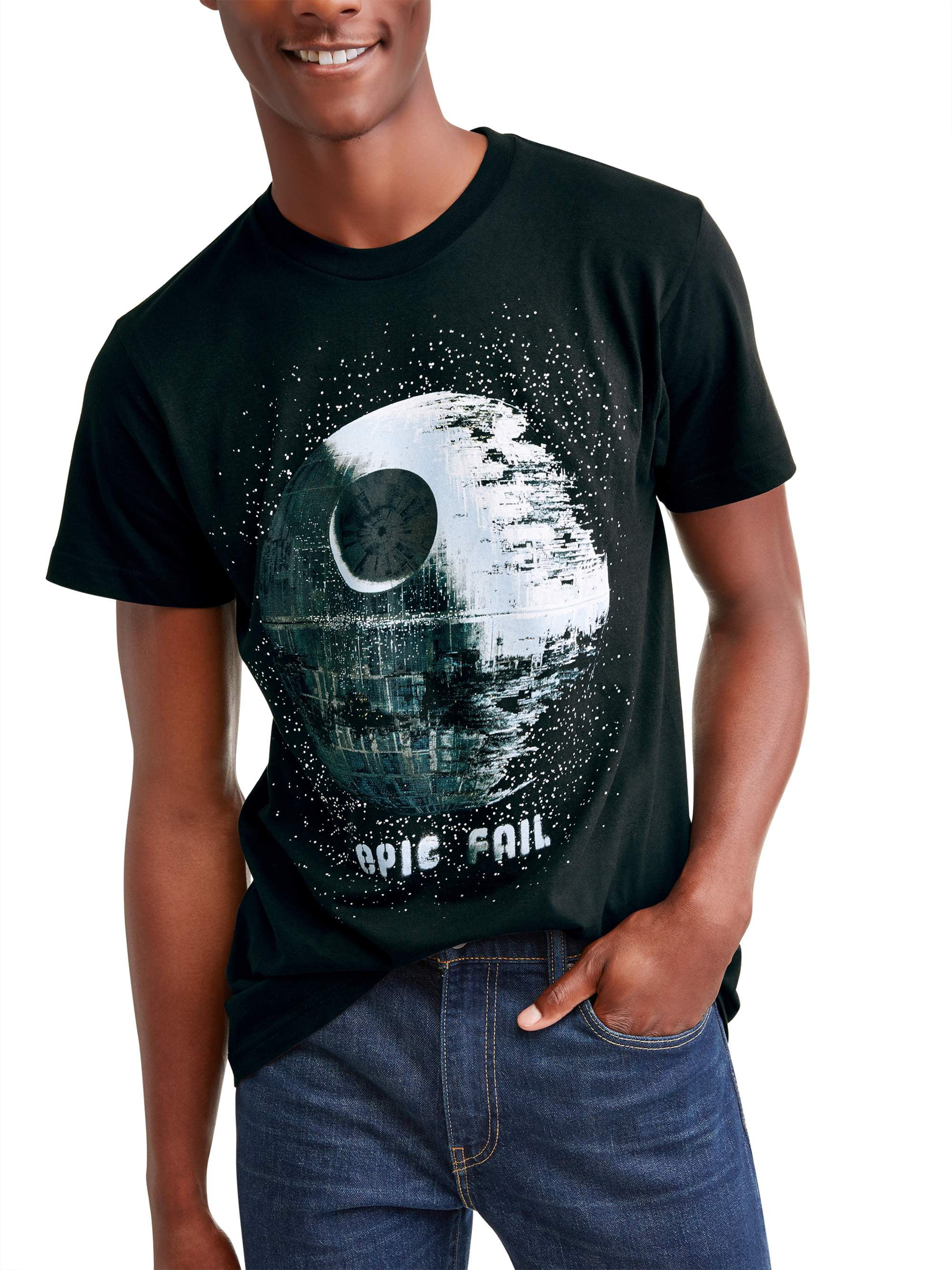 Star Wars - Star Wars Men's Death Star Epic Fail Short Sleeve Graphic T ...