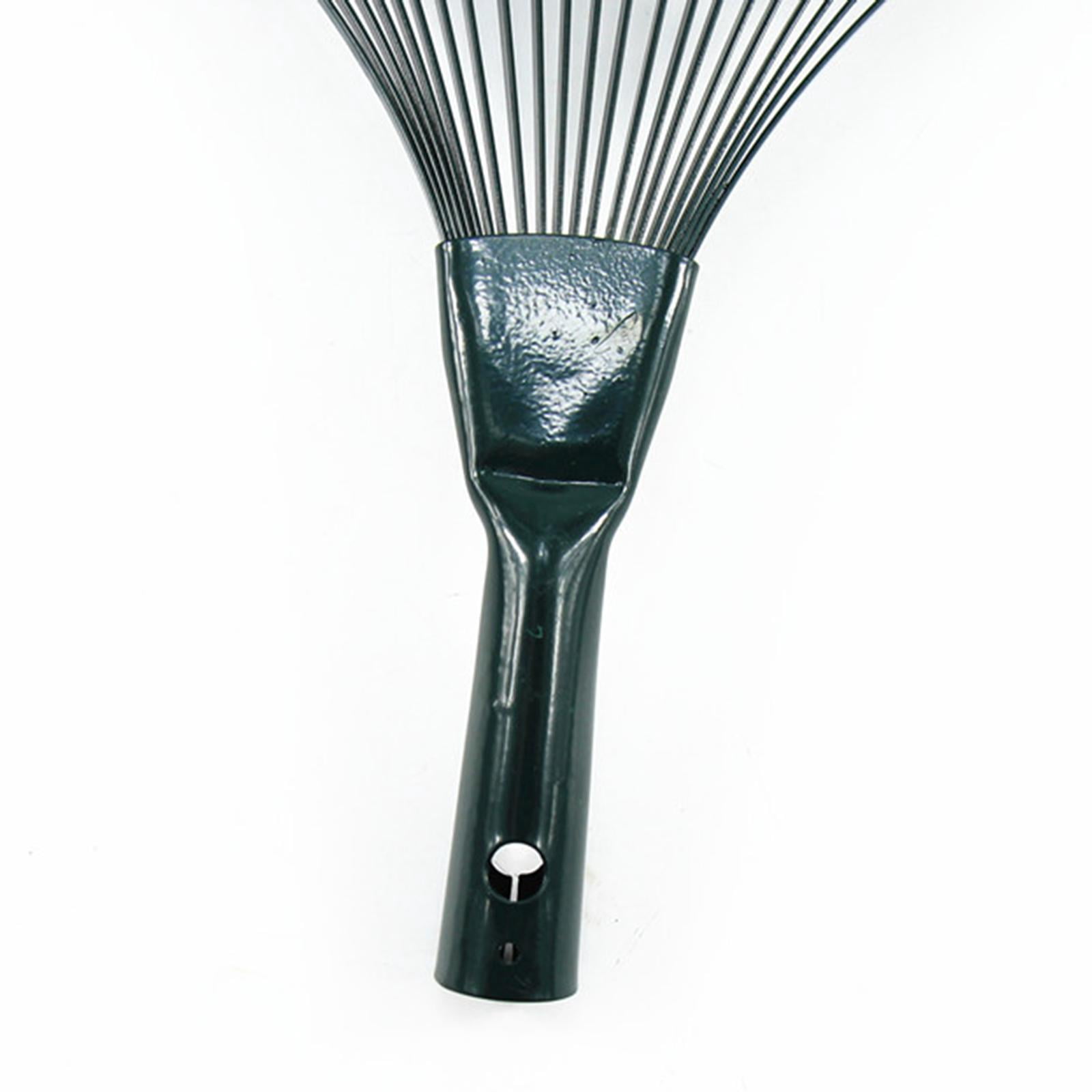 Nishiyuenyi Garden Leaf Rake High Carbon Steel Yard Tools 22 Teeth Metal Rake for Collecting