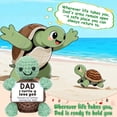 thumbnail image 6 of Mini Funny Turtle Fathers Day Dad Gifts from Daughter Son Wife, Birthday Gift for Dad Father Daddy Presents, I Love You Small Cute Stuff Things, Handmade Emotional Positive Crochet Turtle, 6 of 9