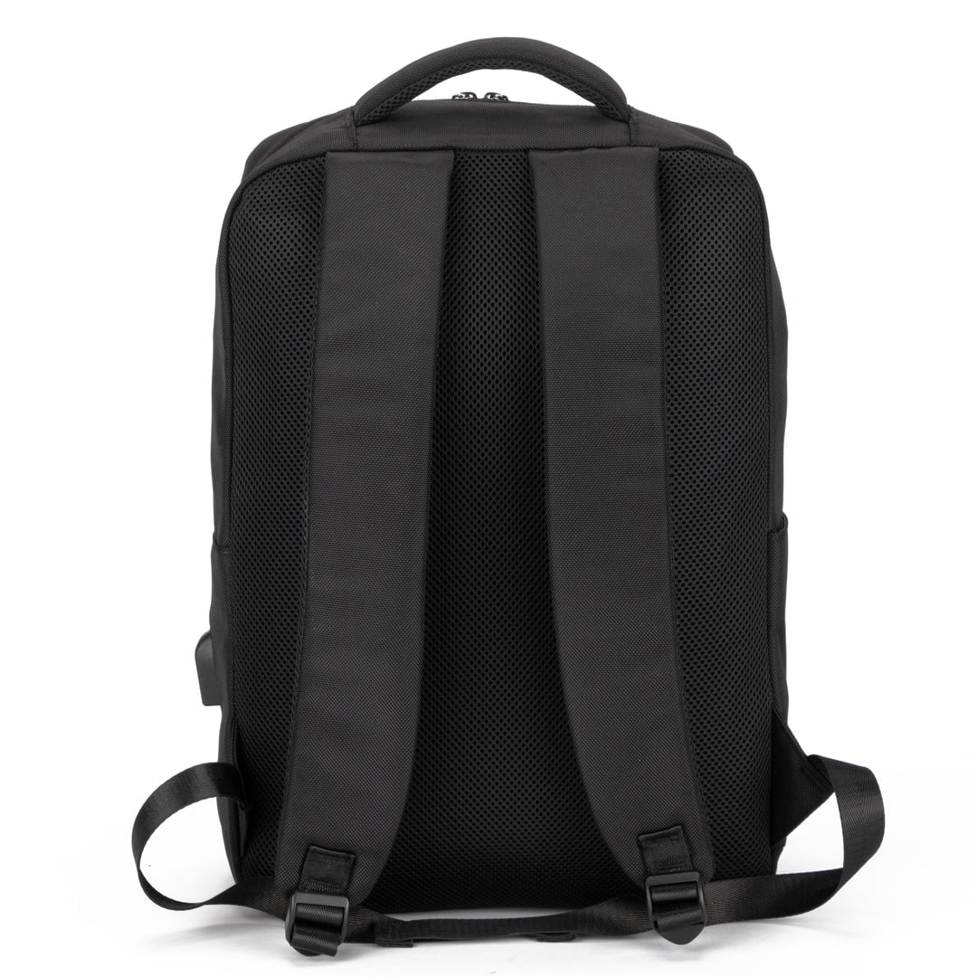 IZOD ALCI Business Travel Slim Durable Laptop Backpack USB Charging Port, Computer Bag Fits 15.6 Inch Laptop Notebook / Black