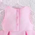 thumbnail image 4 of Toddler Fall Dress Short Sleeves Pink Dress Girls Fall Dresses Dresses for Girls Christmas Dresses for Girls 12-18Months, 4 of 7