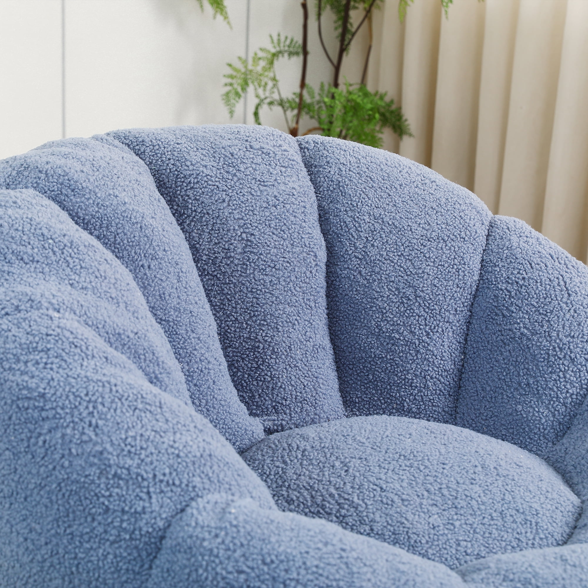 Jopath Bean Bag Chair for Adults and Kids,Oversized Bean Bag Sofa with Armrests Stuffed High-Density Foam,Lazy Sofa Floor Sofa for Living Room Bedroom,Light Blue