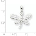 thumbnail image 2 of Beautiful Sterling Silver Polished Dragonfly Pendant, 2 of 2