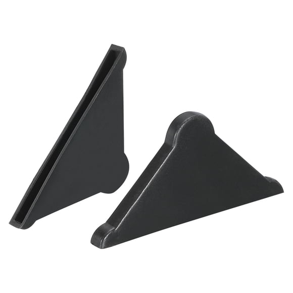 Unique Bargains PP Corner Protector Triangle 37x3mm for Ceramic, Glass, Metal Sheets Black 30 Pack