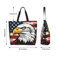 thumbnail image 5 of Yiaed American Bald Eagle Print Handbag for Women Tote Purse Shoulder Bag Large Fashion Hobo Purse Handbag Shopping Tote, 5 of 5
