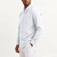 thumbnail image 6 of Admvng Men's Shirt Casual Solid Long Sleeve Business Button Down Shirts, 6 of 6
