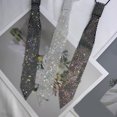 thumbnail image 6 of Unique Layers Rhinestones Tie Necklace Uniform Suit Tie Encrusted Rhinestones Long Necklaces, 6 of 8
