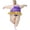 Purple, variant on Inflatable Ballerina Costume for Adults, Funny Blow‑up Purple Ballet Dancer Suit with Golden Crown for Halloween Cosplay Party
