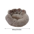 thumbnail image 6 of dgysar Soothing Pet Bed Donut Design Faux Fur Dog and Cat Bed with Non-Slip Bottom and Washable Cover for Deep Sleep Coffee S, 6 of 6