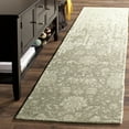 thumbnail image 3 of SAFAVIEH Restoration Vintage Dalton Floral Wool Area Rug, Light Sage/Grey, 6' x 6' Round, 3 of 10