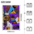 thumbnail image 2 of FORMRS 1-Subject Spiral Notebook 8" x 5" College Ruled 60 Refillable Sheet A5 Hard Cover, Purple Simple Triangles, 2 of 7
