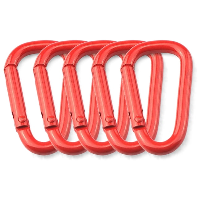 5 Pcs Mousquetons en Forme d'Anneau en Alliage d'Aluminium pour Extérieur