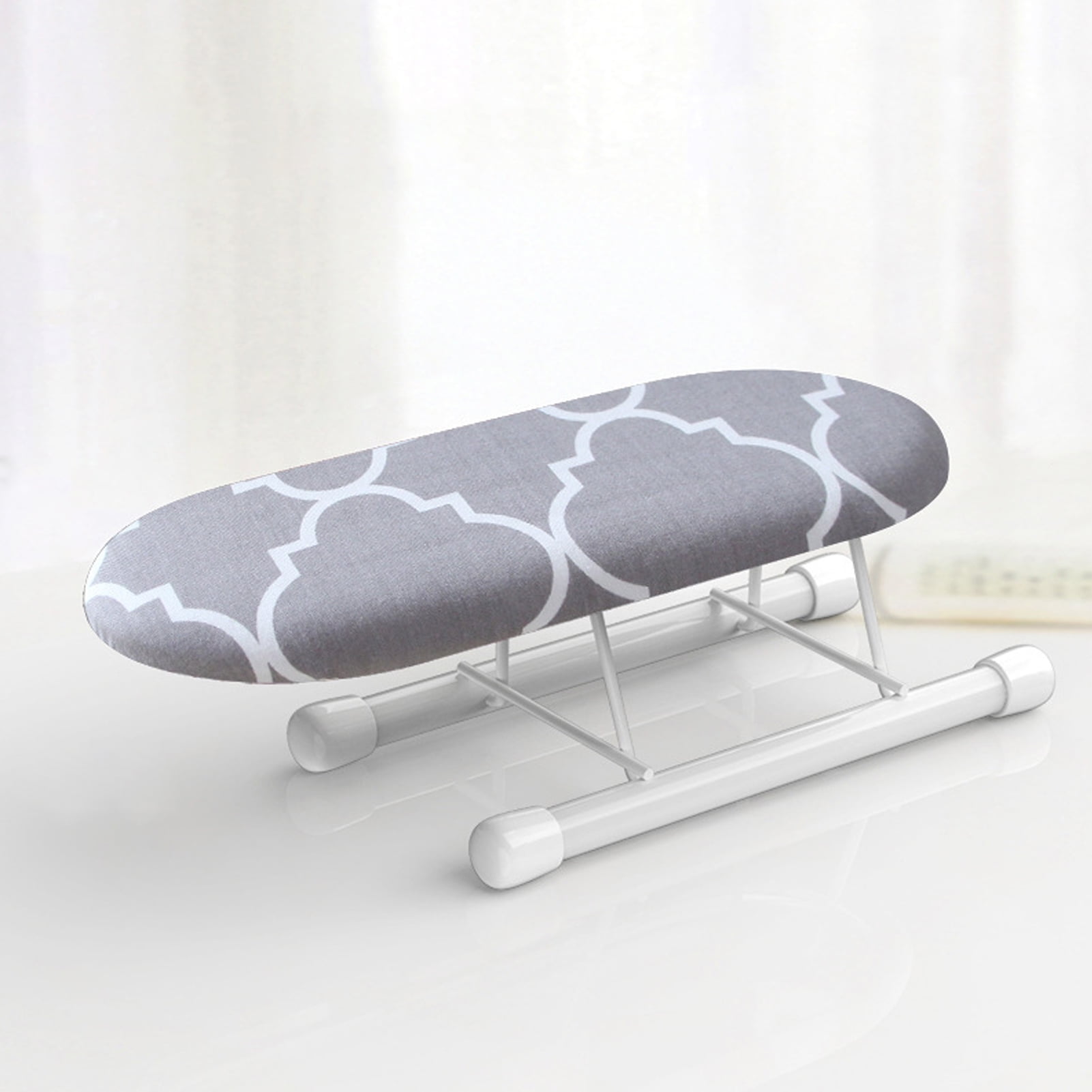 Bentism Tabletop Ironing Board 23.4 x 14.4, Small Iron Board with Heat Resistant Cover and 100% Cotton Cover, Mini Ironing Board with 7mm Thickened