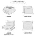 thumbnail image 3 of VCNY Home Trisha 8-Piece White Striped Bed in a Bag, Full/Queen, Adult, Unisex, 3 of 10