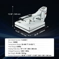 thumbnail image 6 of KFFKFF Heat Press Machine for T-Shirts, Quick Heating, Digital Industrial Sublimation Printer for Heat Transfer Vinyl, High-Pressure 15x15 Heat Press, User-Friendly, White, 6 of 8