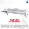 thumbnail image 6 of DuraSteel NSF Approved Stainless Steel Commercial Wall Mount Shelf 14" (Deep) x 36" (Wide), 6 of 9